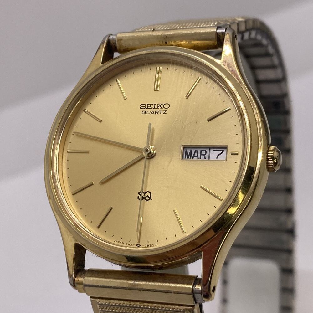 Seiko Mens SQ Quartz Watch Works New Battery